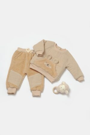 Set bluză dublată și pantaloni Ursuleț