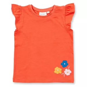 tricou cu aplicație flori