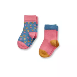 set 2 perechi de șosete - blue/pink