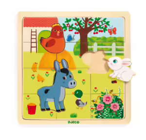 PUZZLE DIN LEMN - Ferma