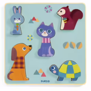 PUZZLE IN RELIEF - Animalute domestice