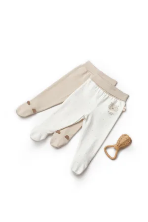 Set 2 pantaloni cu botoșei